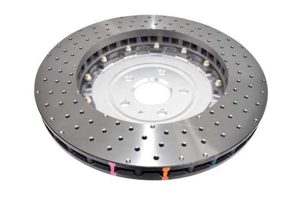DBA 5000 Series Cross-Drilled & Dimpled Front Brake Disc 370mm for Audi TTRS quattro 8S