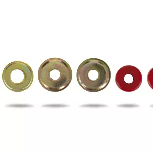 EP032.webp Pedders Front & Rear Heavy Duty Urethane Shock Mount Kit Fits One Damper Toyota Land Cruiser 100 Series, FZJ105 & HZJ105 1998-2007