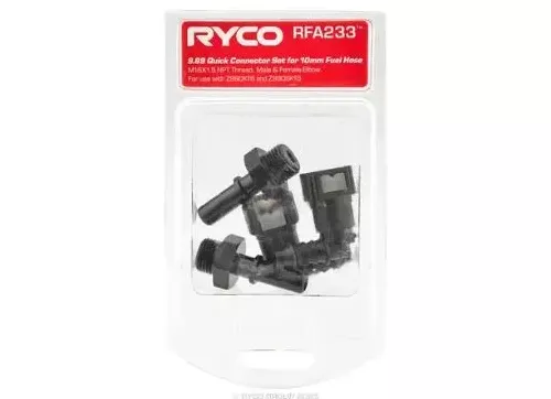 Ryco Accessory 9.89 Quick Connector Set - M16 Twin Pack - Can be used with any Catch Can for Ford Ranger, Isuzu D-Max, Land Rover Defender & More