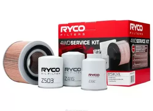 RSK14.webp Ryco Filter Service Kit for Nissan Patrol GU Series 1 (TD42T). Note: Z503 is a full flow filter