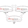 DBA Xtreme Performance Rear Brake Pad Set for Mazda MX5 (Mk1) (NA) / Mazda MX5 (Mk2) (NB)