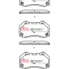 DBA Street Performance Front Brake Pad Set 124.6 x 70.6 x 14mm for Abarth 124 Spider / Mazda MX5