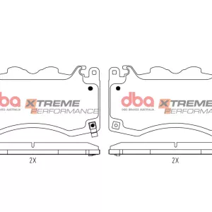 DBA 4000 Series T3 Slotted Front Disc & Xtreme Performance Pad Kit 390mm for Ford Mustang (7th Generation)