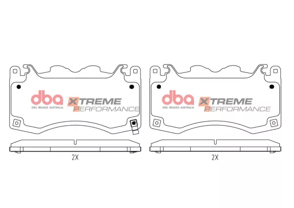 DBA 4000 Series T3 Slotted Front Disc & Xtreme Performance Pad Kit 390mm for Ford Mustang (7th Generation)
