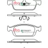 DBA Street Performance Front Brake Pad Set 180 x 65.4 x 18mm for Ford Focus (Mk3) / Ford Kuga (Mk2) / Ford Transit/Toureno Connect