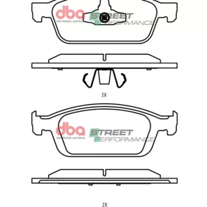 db2353sp.webp DBA Street Performance Front Brake Pad Set 180 x 65.4 x 18mm for Ford Focus (Mk3) / Ford Kuga (Mk2) / Ford Transit/Toureno Connect