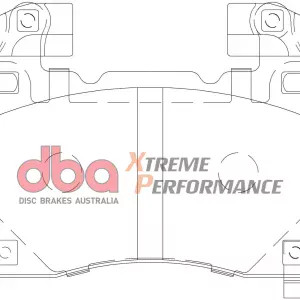 db2358axp.webp DBA Xtreme Performance Front Brake Pad Set 131.8 x 97 x 14.7mm for Chevrolet Camaro (6th Gen) SS / Tesla Model S / Tesla Model X