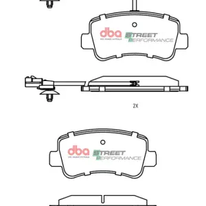 DBA Street Performance Rear Brake Pad Set for Ineos Grenadier / Ineos Grenadier Quartmaster