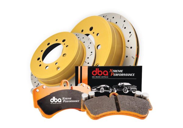 DBA 4000 Series T3 Slotted Front Disc & Xtreme Performance Pad Kit 350 x 34mm for Audi Q7 / Porsche Cayenne (9PA) / Volkswagen Touareg (1st Gen)