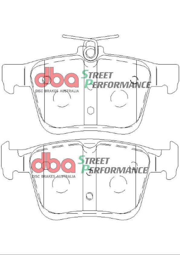 DBA 4000 Series T3 Slotted Rear Disc & Street Performance Pad Kit 310 x 22mm for Audi TT 8S / Audi TT quattro 8S & More