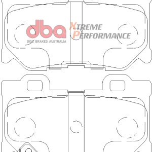 image-130.jpeg DBA Xtreme Performance Rear Brake Pad Set 99.8 x 59.6 x 13.8mm for Infiniti FX30D / Infiniti FX37 & More