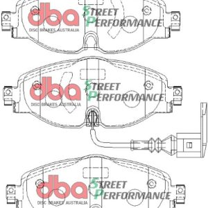 image-157.jpeg DBA Street Performance Front Brake Pad Set 160.1 x 64.5 x 19.1mm for Audi A1 GB / Audi A3 8V & More