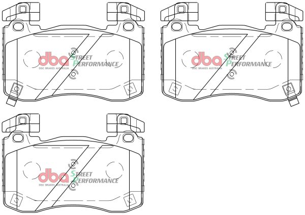 DBA Street Performance Front Brake Pad Set for Kia Stinger