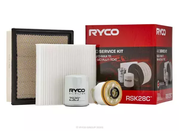 Ryco Filter Service Kit with Cabin Filter for Isuzu D-MAX TF, MU-X UC (4JJ1-TCX)