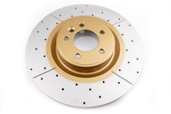 DBA Street Series X-Gold Drilled & Slotted Front Brake Disc 380 x 34mm for Land Rover Range Rover / Land Rover Range Rover Sport