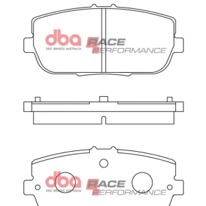 DBA Race Performance Rear Brake Pad Set 99.1 x 44.4 x 13.3mm for Abarth 124 Spider / Fiat 124 Spider / Mazda MX5