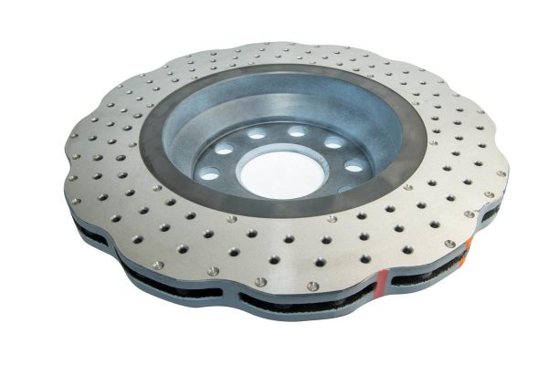 DBA 4000 Series Cross-Drilled & Dimpled Rear Brake Disc 310 x 22mm for Audi A3 8Y / Audi A3 quattro 8P & More