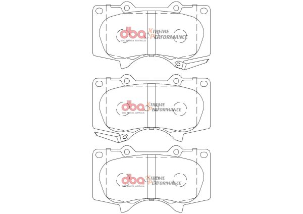 DBA Xtreme Performance Front Brake Pad Set for Toyota Fortuner AN150/160 / Toyota Hilux