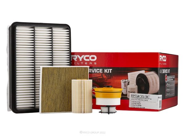Ryco Filter Service Kit with Cabin Filter for Toyota Land Cruiser (VDJ76, 78, 79 Series) 01/2020 on (1VD-FTV Engine)