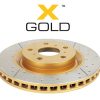 DBA Street Series X-Gold Drilled & Slotted Front Brake Disc 288.5mm for Ford Ranger / Mazda BT-50